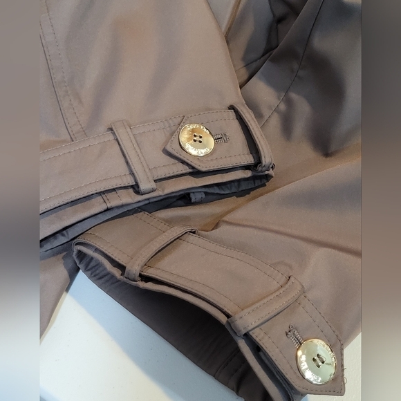 Calvin Klein Short Belted Trench Coat - Size PXL - Picture 11 of 16